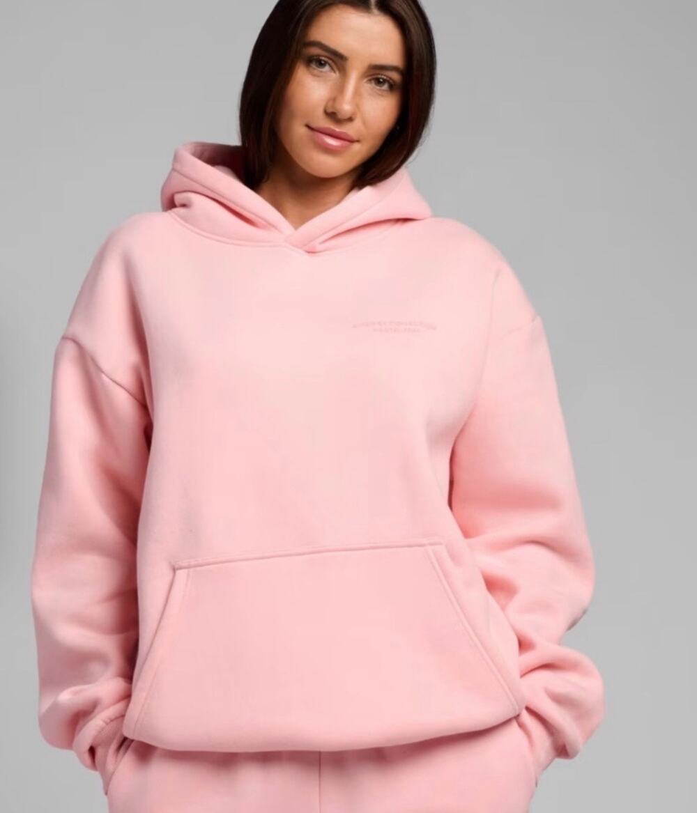 Comfrt Pastel Hoodie Bubblegum Pink Oversized Size XS